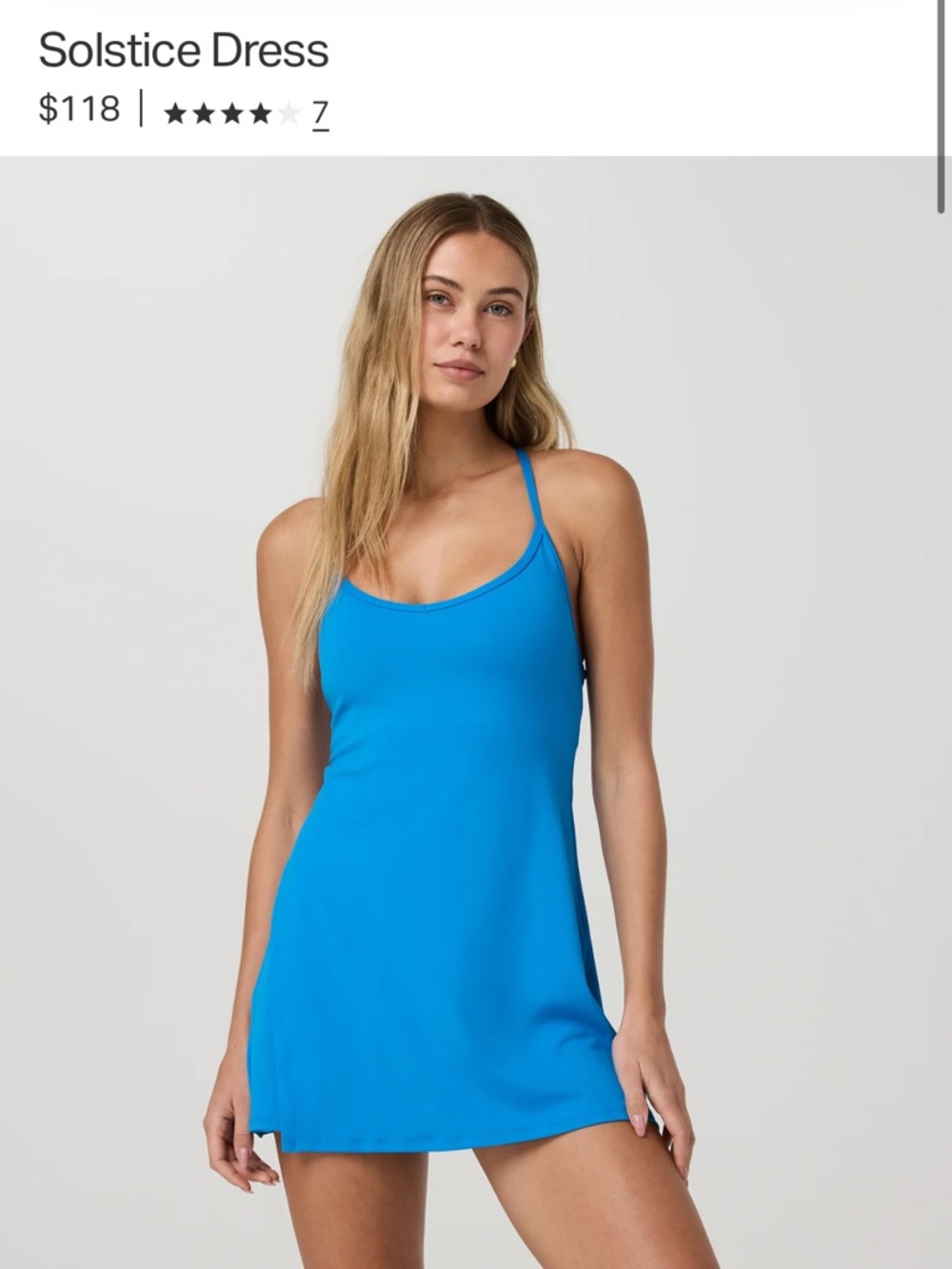 Vuori Solstice Dress - Regatta Blue XS NWT sold out